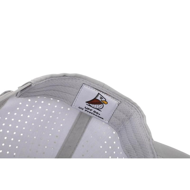 Gray Eagle Golf Hat with Adjustable Fit, Curved Brim, and Logo Patch