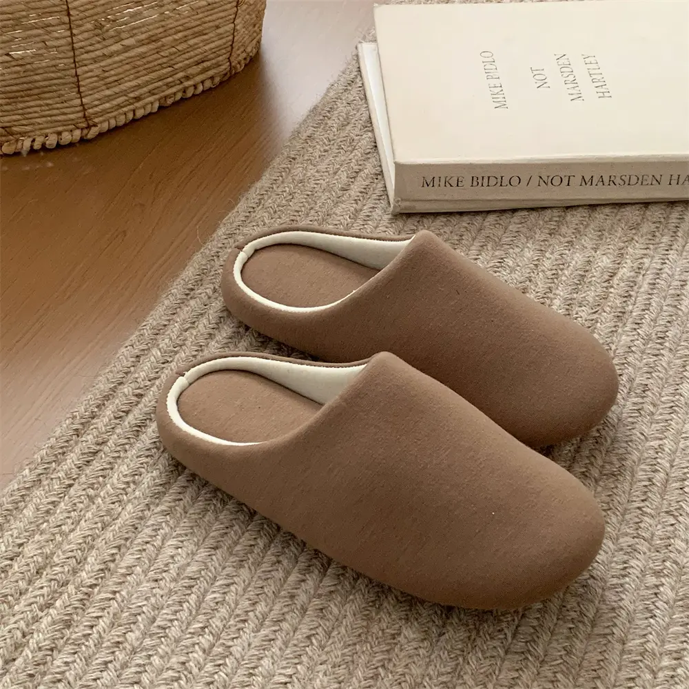 Cozy Soft House Slippers - Memory Foam Comfort Indoor Slides for Women & Men, Non-Slip Quiet Sole Fall Home Shoes, Breathable Lounge Slip-Ons (Solid Colors)