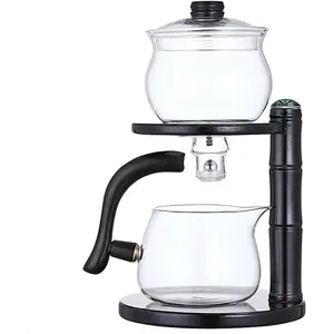 Lazy Kungfu Tea Set Semi Drip Rotating with Infuser Teapot Set