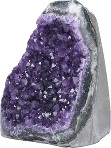 Exquisite Natural Color Crystal Geode Amethyst Stone, Perfect Unique Gift for Crystal Lovers, Mystical Energy Decor for Home