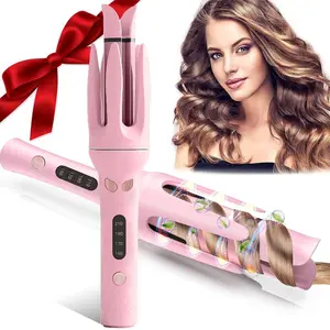 Electric Heated 28mm Hair Curler, 4 Heat Levels Hair Curling Iron, Professional Long-lasting Electric Big Wave Hair Styling Tool for Beach Waves, Blitz Curler, Valentine's Day Gift