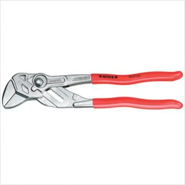 Knipex 10-Inch Plier Wrench - Parallel-Jaw Locking Pliers with Molded Grip, Quick Release, High-Speed Adjustment, Ratcheting Lock, Play-Free Jaw Surface, Heavy-Duty Hand Tool for Precision Tasks, Infinitely Variable Gripping