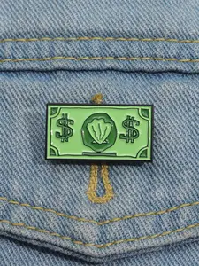 Creative Money Design Brooch, Fashion Alloy Badge for Backpack & Jeans, Enamel Pin Suitable for Backpacks, Jeans, Scarves, Hats Decoration