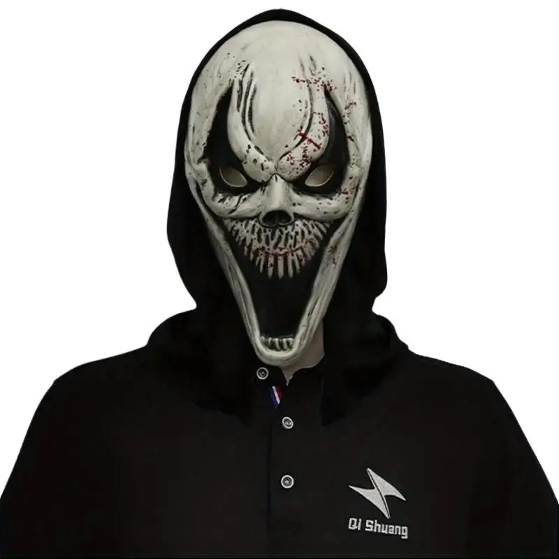 Skull Latex Mask - Funny Ghost Face Mask for Decoration Festivals Set