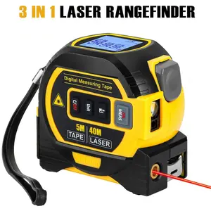 3 in 1 Laser Rangefinder, Digital LCD Display Laser Rangefinder, Laser Distance Meter, Suitable for Indoor and Outdoor Use, Laser Measuring Tool