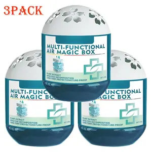 3pcs Filter-Free Dust Collector and Odor Eliminator, Silent Passive Air Purifier, Multifunctional Air Cleaner for Home, No Power Needed, No Maintenance Design for Long-Lasting Air Freshening, Quiet Operation for Bedroom, Living Room and Office Use