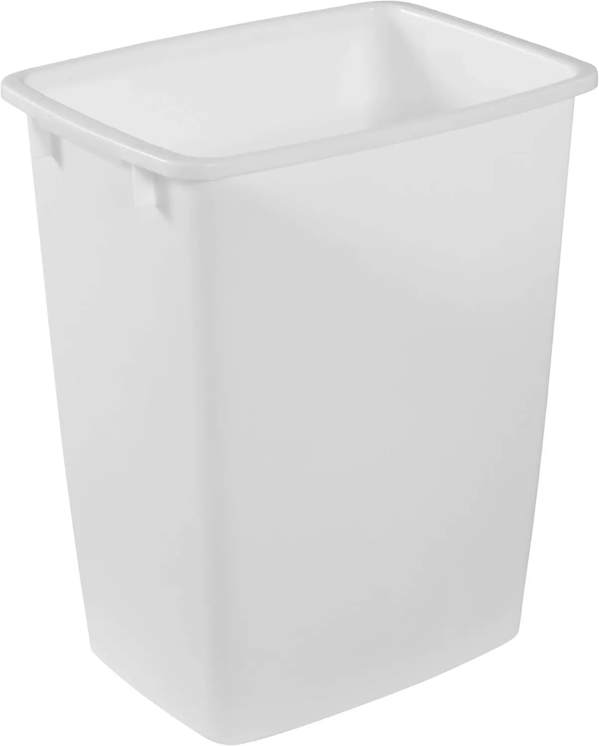 Rubbermaid 9-Gal White Small Trash Can - Home Supplies Waste Basket for Under Counter, Kitchen, Bathroom