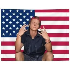 JJ Flag Poster Tapestry Funny Maybank Flag Living Room Bedroom Dormitory Garden Art Decoration Wall Aesthetic Merch