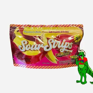 Sour Strips Mango - Compa Munchies, Strawberry Sour Strips in Mango Chamoy, 3.4oz