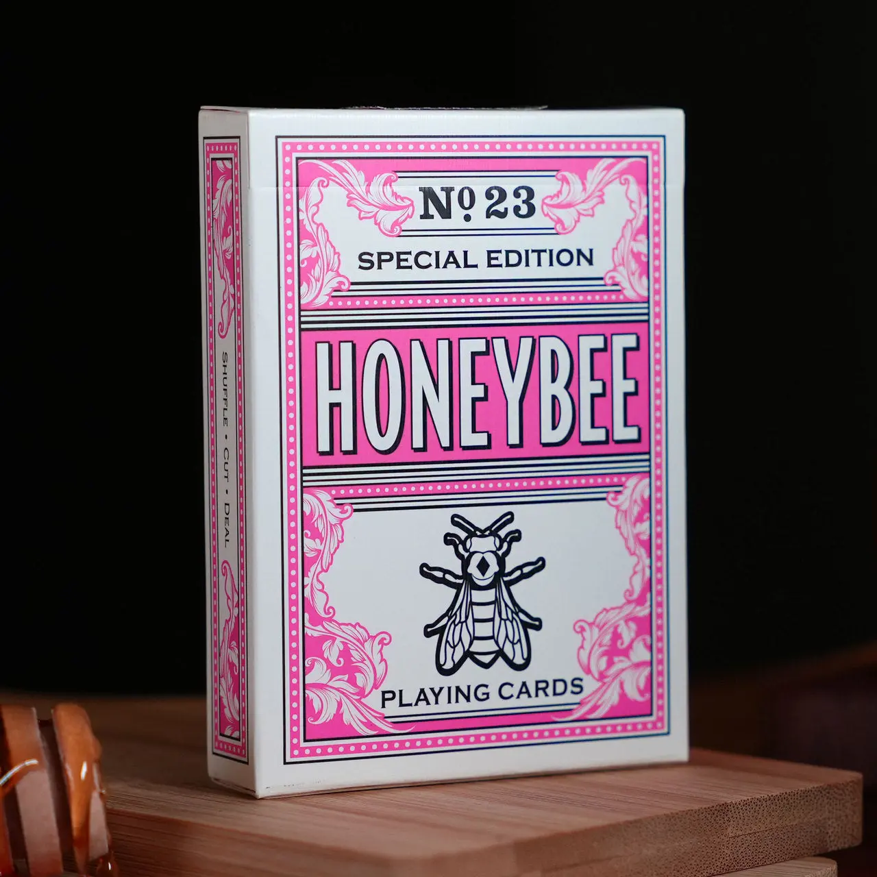 Honeybee No.23 Special Edition Numbered Bees Motif Playing Cards - Blush Pink, 750-Printed Limited Run, Collectible for Card Game Enthusiasts