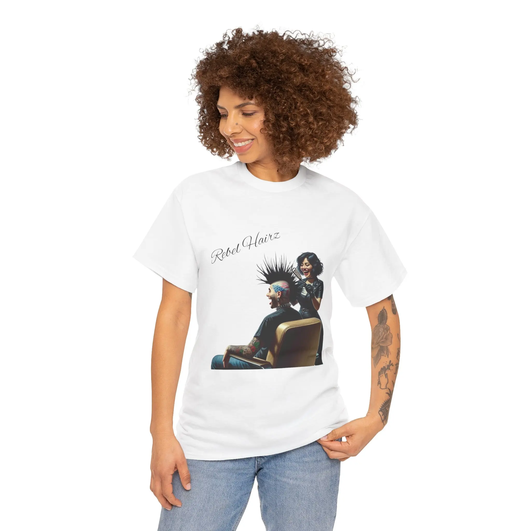 Rebel hairz- Unisex Heavy Cotton Tee