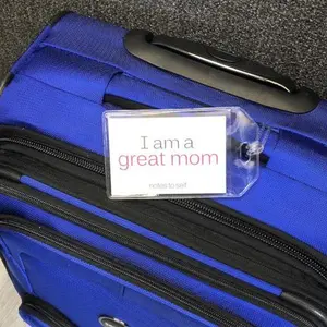 I am a great mo'™ + I am relaxed™ luggage tag