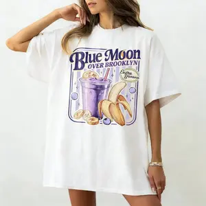 Vintage Blue Moon Over Brooklyn Shirt Heated Rivalry Extra Banana Smoothie Tee Scott And Kip Movie T Shirt Romance Book Movie
