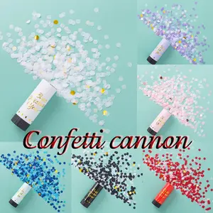 11cm Wedding Fireworks, Spring Firework Tube, Multicolor Paper Confetti Hand Crank Fireworks, Party Supplies, Colorful Paper Strips Fireworks