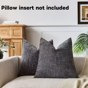 1Pc Luxury Chenille Throw Pillow Cover 45x45cm Decorative Square Cushion Case, No Pillow Insert