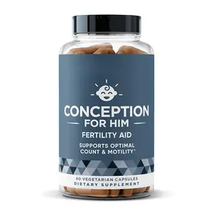 CONCEPTION FOR HIM Inositol & Folic Acid Support Vitamin Capsules, 60-Count Dietary Supplement