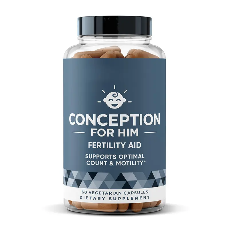 CONCEPTION FOR HIM Inositol & Folic Acid Support Vitamin Capsules, 60-Count Dietary Supplement