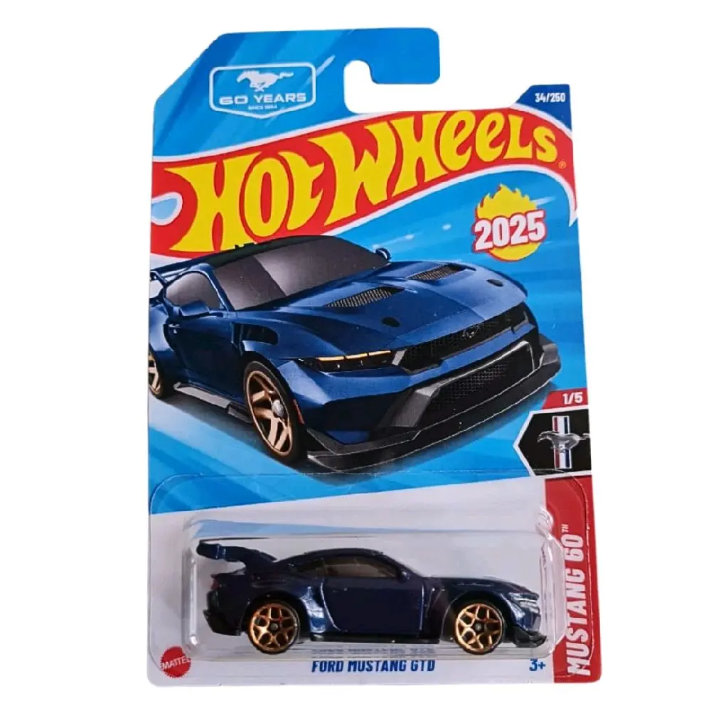 Hot Wheels 2025 Ford Mustang GTD Blue Diecast Model Car, #60 Collector’s Item, Diecast Vehicles, Toy Car, Model Cars