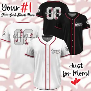 Custom Baseball Mom Jersey, Personalized Name & Number Mothers Day Baseball Jersey, Baseball Senior Mom Jersey, Gifts for Mom on Mothers Day