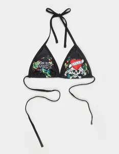 ED HARDY  Womens Triangle Bikini Top
