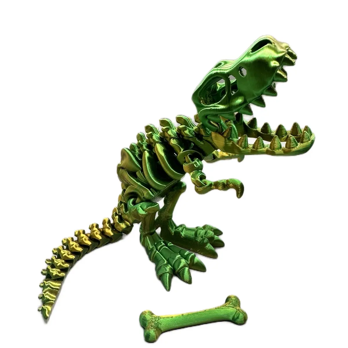 3D printed articulating Skeleton Dinosaur fidget figure decor home gift animal statue rexy tabletop decoration--=%2=- collectible=%2=----=%2=- figurine=%2=-- collectible figurine desk figure creative articulate figurine
