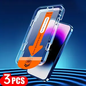 3-Pack High Definition Tempered Glass Screen Protector for iPhone 14/15/16 Pro Max Add to cart Buy now | One-Click Application | Glossy Finish | Crystal Clear Protection