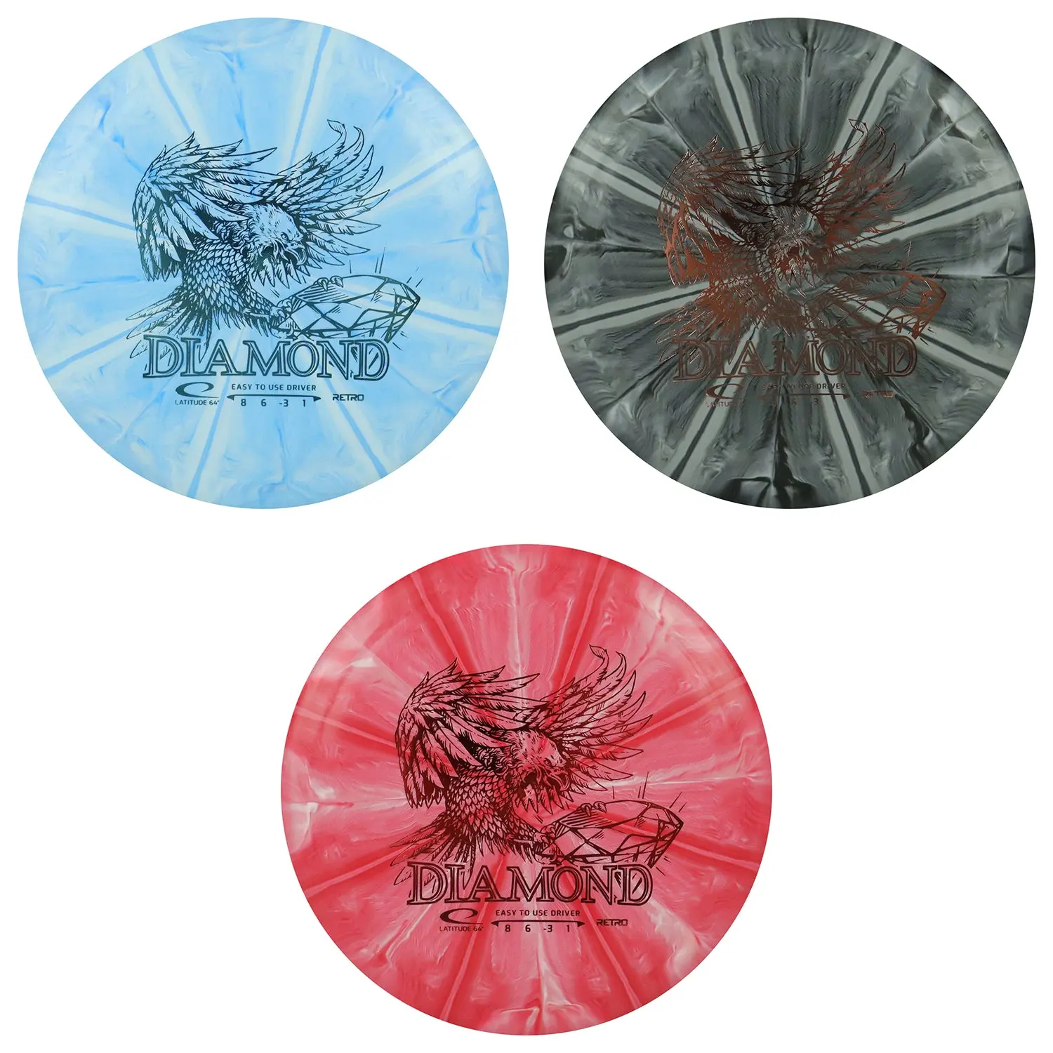 Latitude 64 Disc Golf Retro Burst Diamond Fairway Driver 8/6/-3/1 - Choose Exact Disc