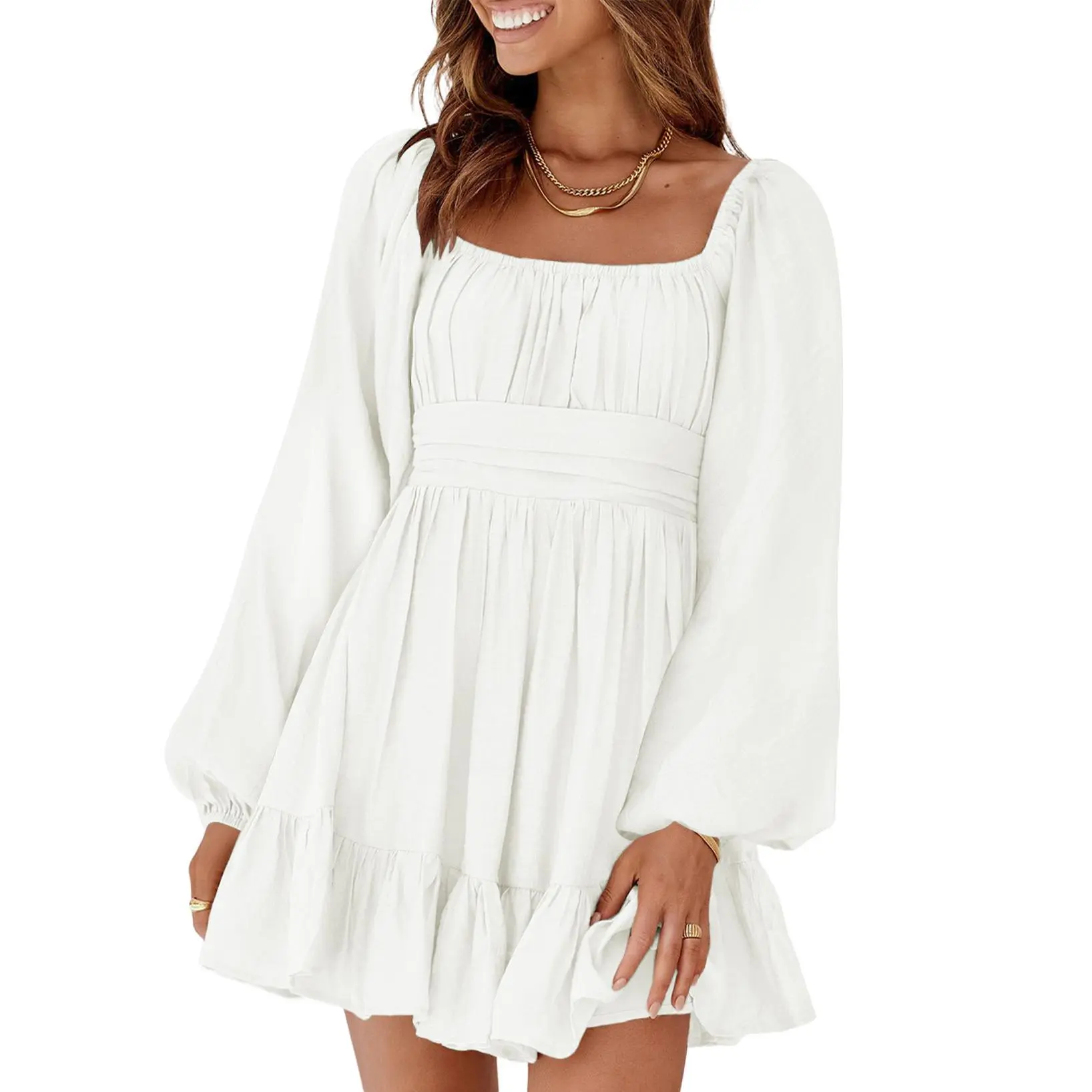 long sleeve a-line mini dress in brick - TikTok Shop long sleeve a-line mini dress in brick - TikTok Shop