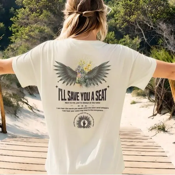 A.le.x Warren I'll Save you a Seat Tee Shirt, Song Writer Merch, Summer Shirt, Concert Apparel, Lost Loved One Song Shirt