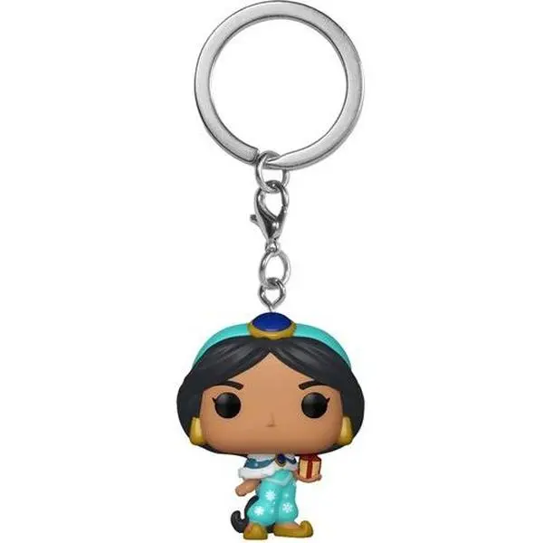 Funko Disney Princess Holiday Jasmine 4" Tall Vinyl Figure Keychain, Collectible Keychain Figures [COLLECTIBLES]