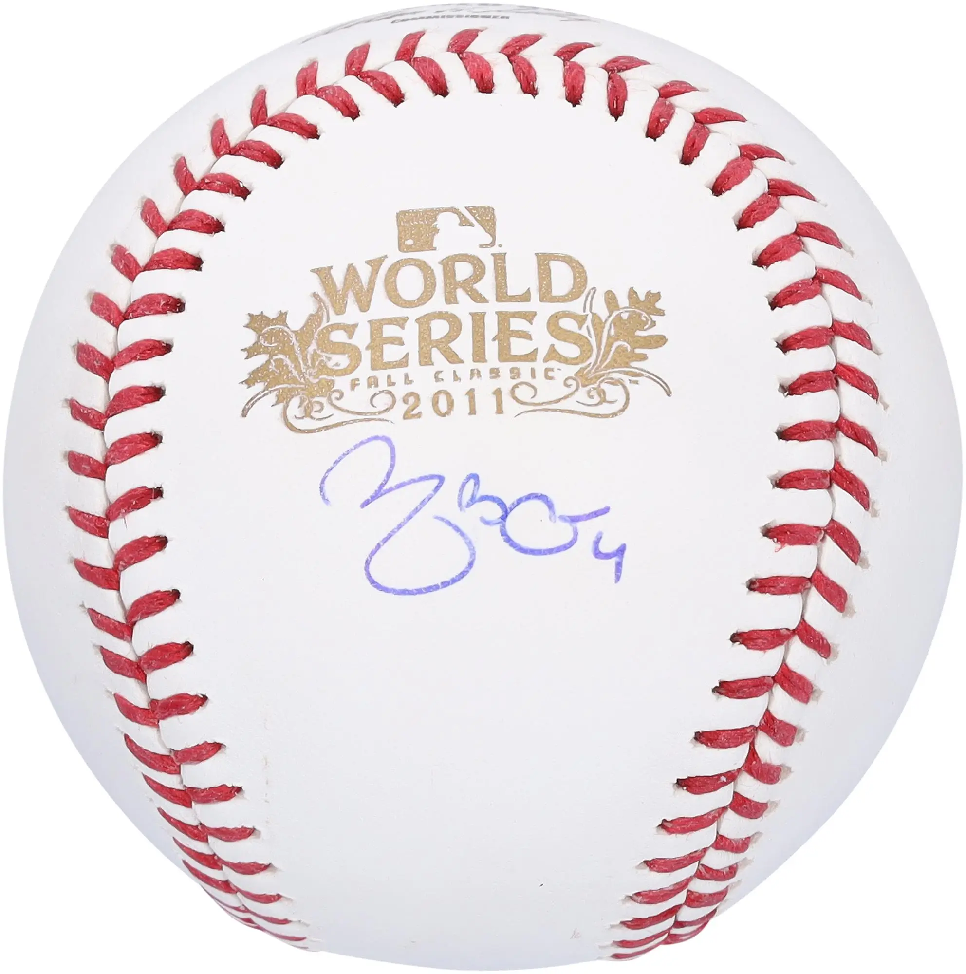 Yadier Molina St. Louis Cardinals Autographed 2008 World Series Logo Baseball - Fanatics Authentic Certified