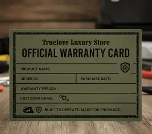 OFFICIAL WARRANTY CARD by Truelove Luxury