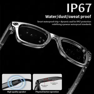 New Upgrade Smart Glasses with Camera – 4K Video Recording, AI Photo Recognition, Bluetooth Calling & Translation Voice, Polarized Sunglasses for Men Women