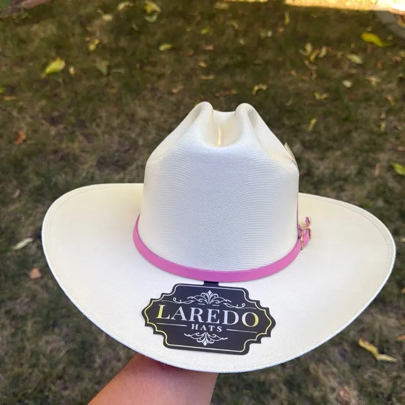 Laredo hats 1000x horma estilo Sinaloa toquilla rosa