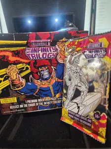 Avengers Infinity Trilogy Allegiance Upper Deck HOBBY Pack! 1 premium insert per pack! Chase Comic Cuts and Autographs!