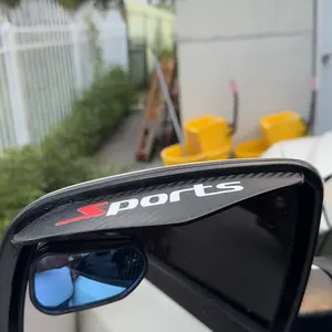 Car Rearview Mirror Rain Eyebrow, 2 Pcs Carbon Fiber Pattern Mirror Rain and Snow Blocker Sun Visor for Audi, BMW, Mercedes-Benz, VW and Toyota, Car Accessories