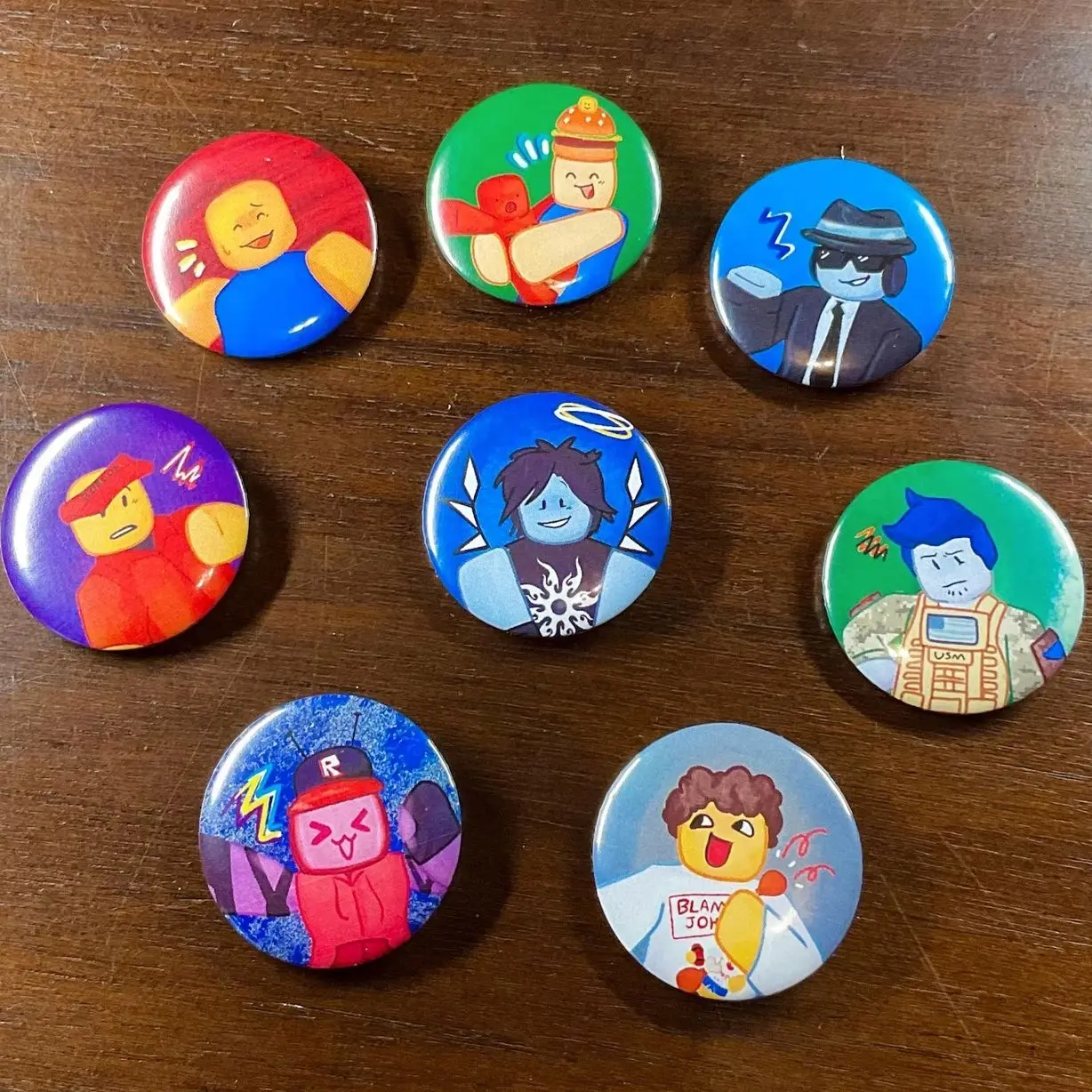 8 Ops Forsaken Roblox Pin Button, Gifts for Lovers