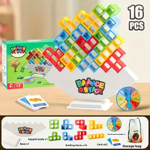 64/48/16 Piece Stackable Tabletop Toy Set, Balance Blocks, Tower Game, Stacking Game, Fun Party Game, Family Garden Game, Travel Game