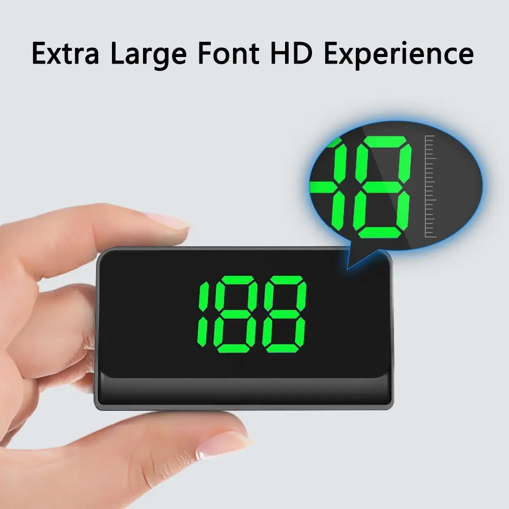 Car HUD Head Up Display, Digital GPS Speedometer with Large HD Font, Universal MPH Speed Meter for All Vehicles