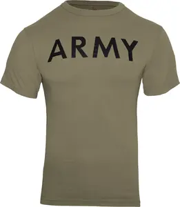 Coyote Brown - Army Physical Training T-Shirt - Workout PT Gym Shirt - Mens