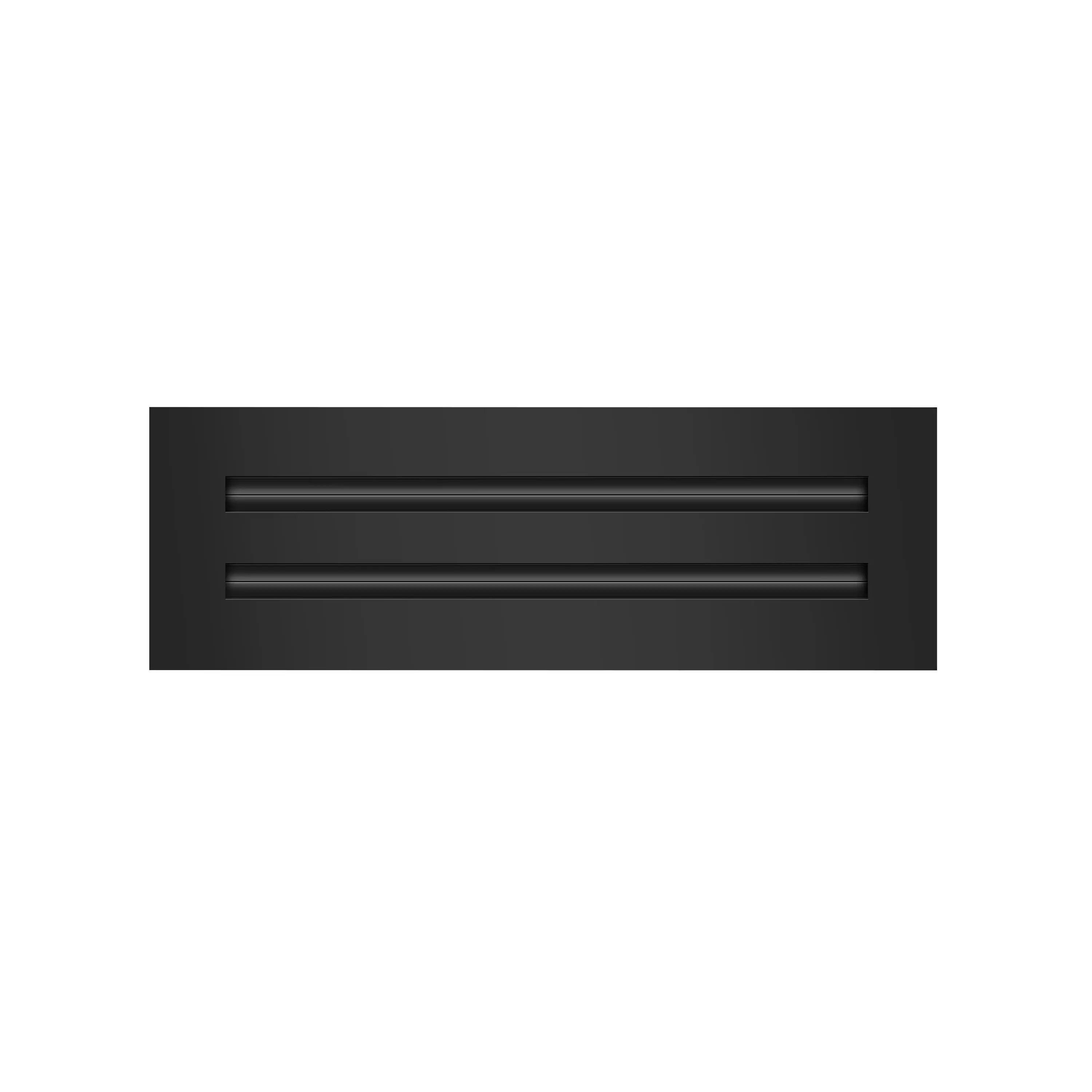 BUILDMART - 12x4 Black Modern AC Vent Cover - Decorative Aluminum Air Vent - Standard Linear Slot Diffuser - Heating and Cooling Register Grille for Ceiling, Walls & Floors - Texas Buildmart