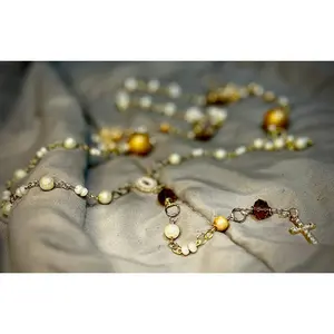 Pearl Beaded Wall Rosary