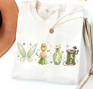 Youth & Adult Vintage Tinker Bell Shirt, Neverland Fairy Tee, Vacation Tee, Princess Shirt