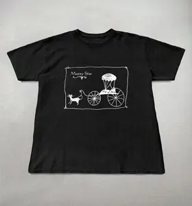 Mazzy Star Cat Carriage Shirt - Unisex Cotton Graphic Tee