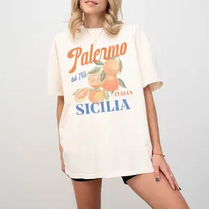 Palermo, Sicilia Comfort Colors Short Sleeve T-Shirt | Italia Trendy Graphic Tee | Gift Idea