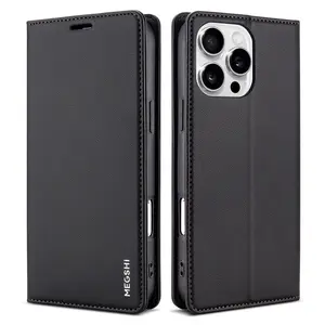 Flip leather phone case suitable for iPhone 15 Pro Max with card slot, IP16E card holder, 16 Pro stand, 16 Plus anti-drop XR protective cover