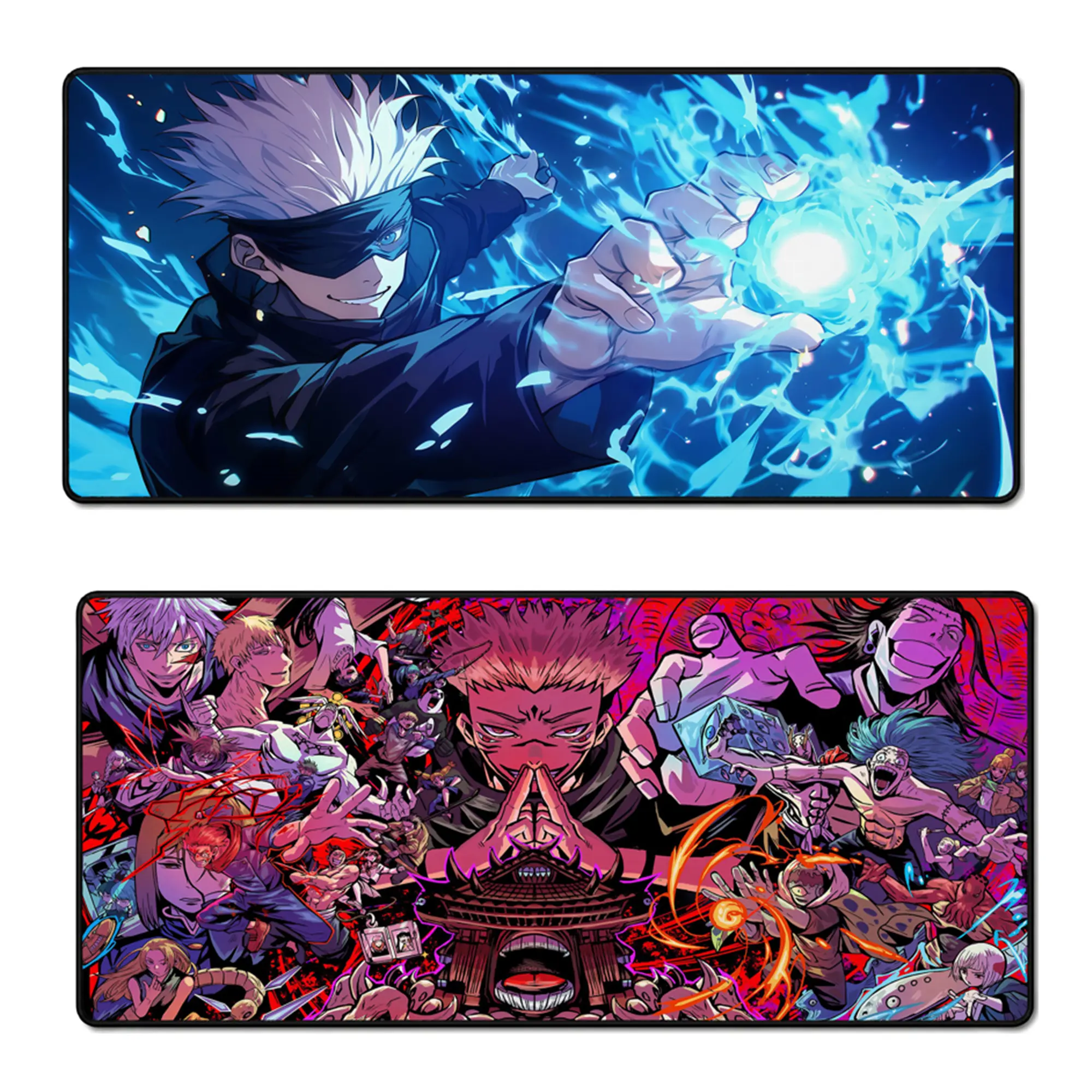 Jujutsu Kaisen Anime Desk Mat, Gojo Satoru Gaming Mouse Pad Multi Size, JJK Manga Keyboard Laptop Deskmat, Otaku PC Set Up Decor, Gift for Fans