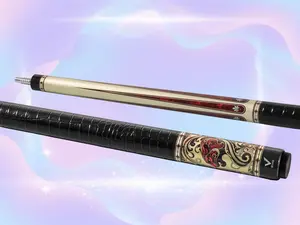 EVO Beast Scarlet Panther Carbon Fiber Pool Cue – Crocodile-Embossed Microfiber Leather Wrap, 29in Pro Taper Shaft, TIME Standard 12.5mm Tip, 19-19.5oz, 3/8-8 Stainless Joint, Carbon+Glass Fiber Butt, Joint Protector Included