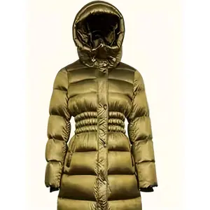 Women's Elegant Hooded Winter Jacket with Full-Zip Front Closure & Puffer Coat Design - Long Puffer, Machine Washable Outer, Full-Length Coverage Cold Weather Outerwear (No Belt) for Skiing, Snowboarding & Daily Use, Winter Coat Women, Winter Jacket For W