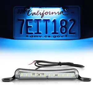 DIBMS License Plate Light, Extremely Bright LED License Plate Lights Assembly for Trailer UTV ATV Truck RV Boat, Ice Blue